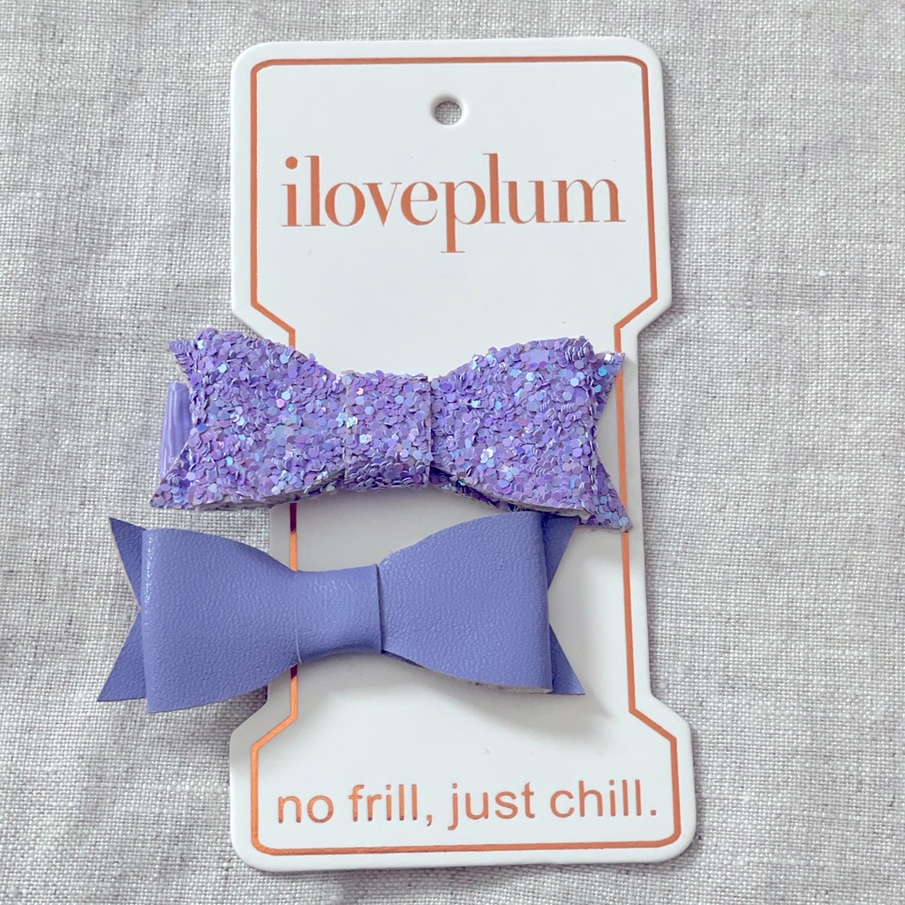 iloveplum mini bow clips